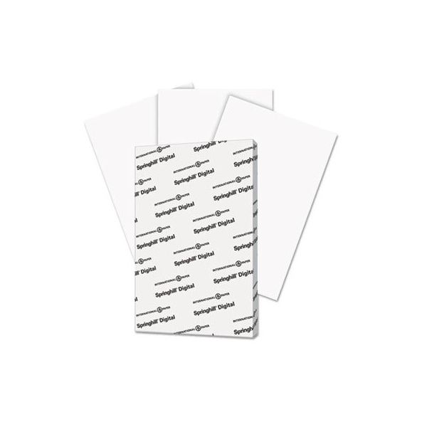 International Paper Springhill, DIGITAL INDEX WHITE CARD STOCK, 92 BRIGHT, 90LB, 11 X 17, WHITE, 250PK 015110 - main